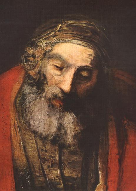 REMBRANDT Harmenszoon van Rijn The Return of the Prodigal Son (detail) oil painting picture